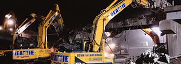 Demolition of M8 Bridge